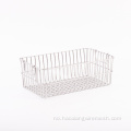 Rektangel Wire Mesh Basket for lagring